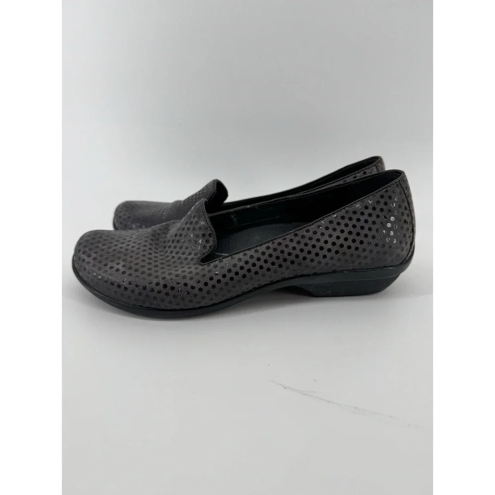 Dansko‎ Olivia Slip On Shimmer Polka Dot Flats Loafers Women's Size 39 US 8.5